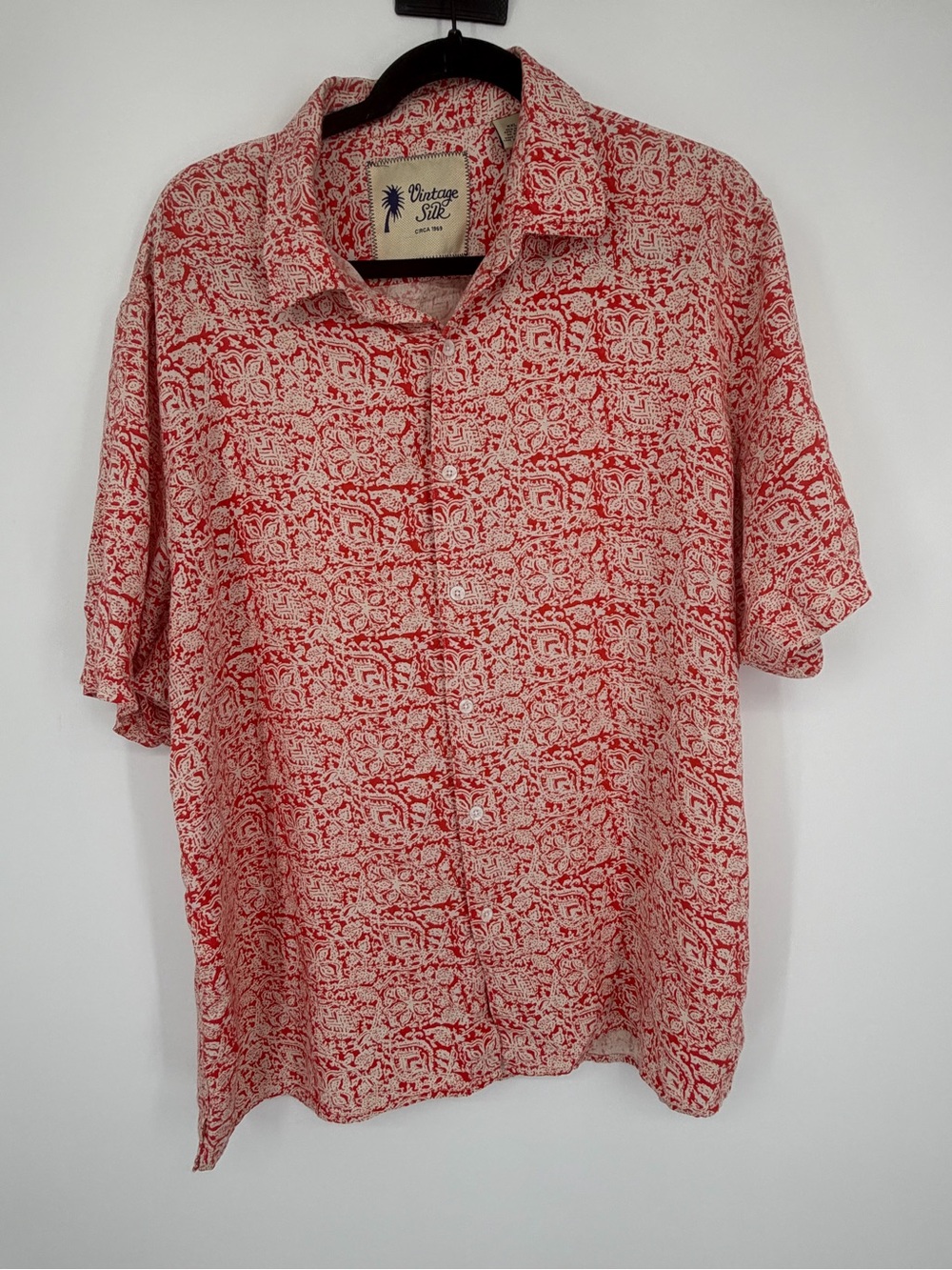 Vintage Silk XXL silk blend button up